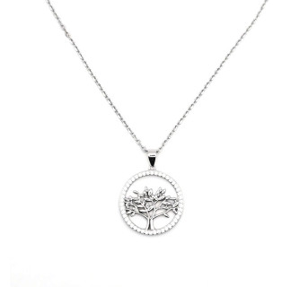 Collar plata Árbol de la Vida circonitas