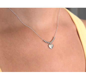 Gargantilla plata Corazón
