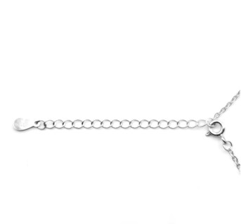 Collar plata Círculo circonitas