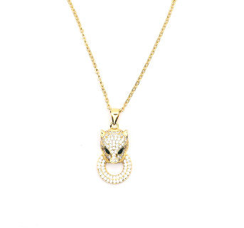 Collar plata Pantera circonitas