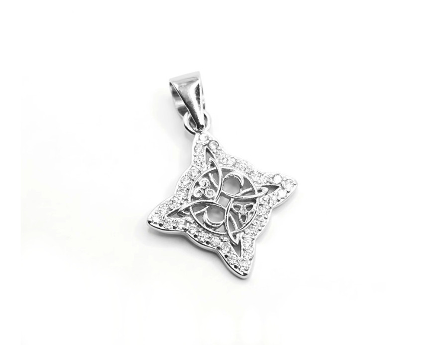 Colgante de plata Nudo de Bruja Colgante de plata Nudo de Bruja