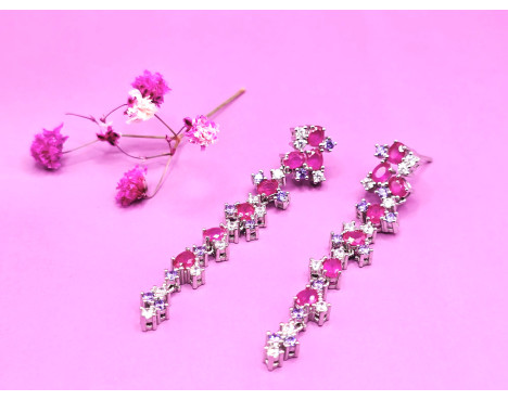 Pendientes Fucsia