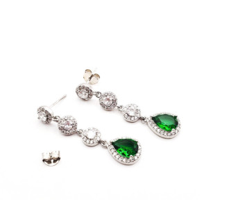 Pendientes largos color
