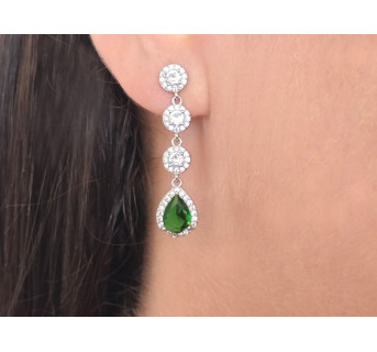 Pendientes largos color.