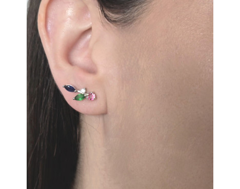 Pendientes trepadores Rosa