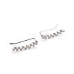 Pendientes Trepadores plata y circonitas Pendientes Trepadores plata y circonitas