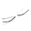 Pendientes Trepadores plata de color Pendientes Trepadores plata de color