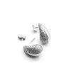 Pendientes Gota de plata y circonitas Pendientes Gota de plata y circonitas
