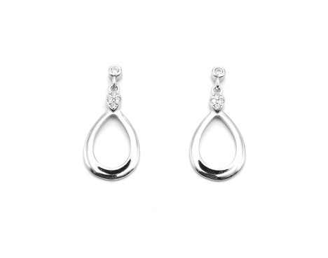 Pendientes lisos largo medio