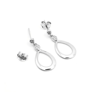 Pendientes Lisos largo medio plata