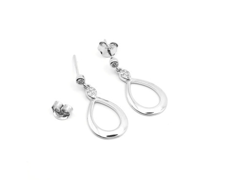Pendientes Lisos largo medio plata