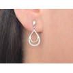 Pendientes largo medio plata Pendientes largo medio plata