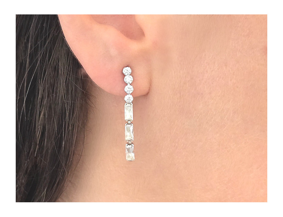 Pendientes largos circonitas Pendientes largos circonitas