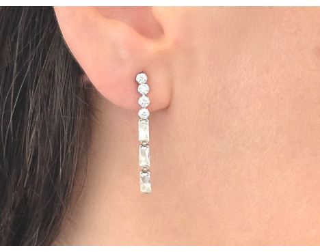 Pendientes largos circonitas