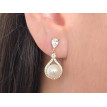 Pendientes Perlas circonitas plata Pendientes Perlas circonitas plata