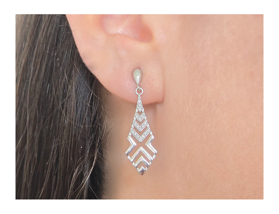 Pendientes Geométricos plata Pendientes Geométricos plata