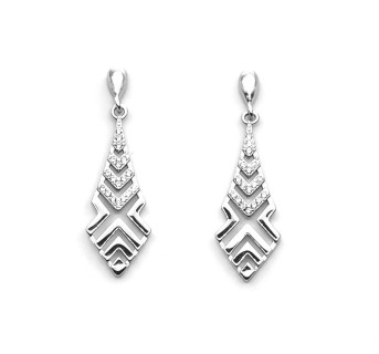 Pendientes Geométricos plata 925