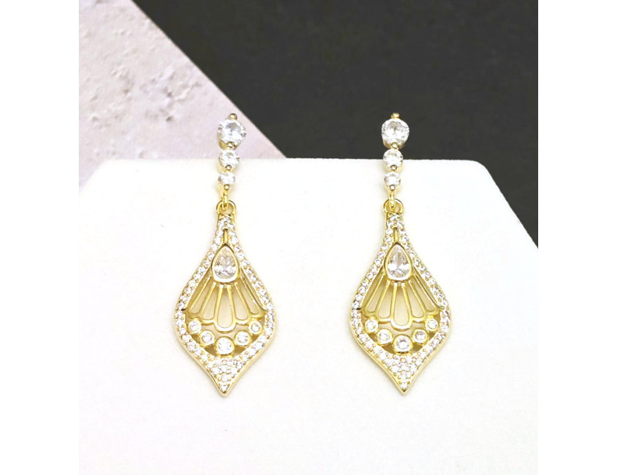 Pendientes largos circonitas