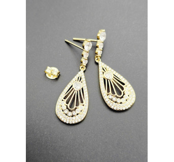 Pendientes largos circonitas