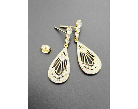 Pendientes largos circonitas