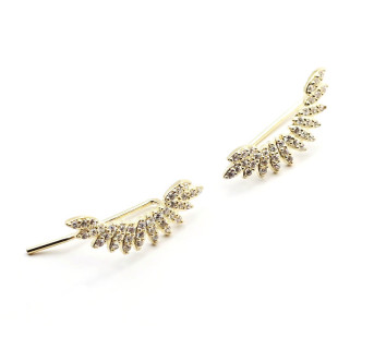 Pendientes Trepadores plata circonitas