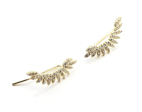 Pendientes Trepadores plata circonitas