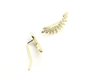 Pendientes Trepadores plata circonitas