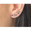 Pendientes Trepadores piedras de color