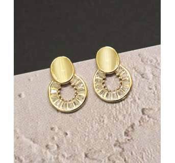 Pendientes efecto ojo de gato
