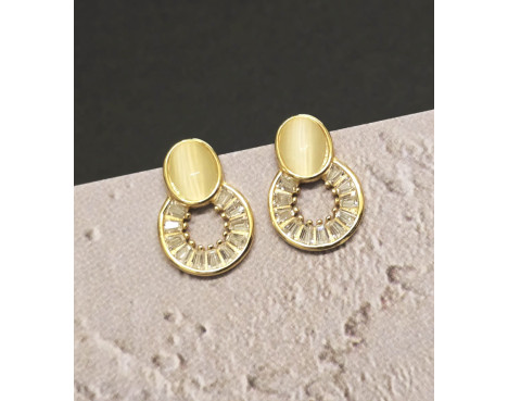 Pendientes efecto ojo de gato