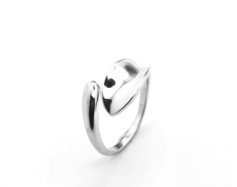 Anillo de plata lisa