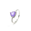 Anillo piedra color Amatista plata Anillo piedra color Amatista plata