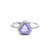 Anillo piedra color Amatista plata Anillo piedra color Amatista plata
