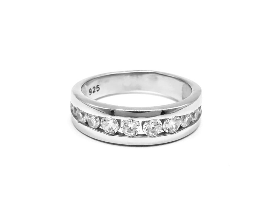 Anillo circonitas media alianza