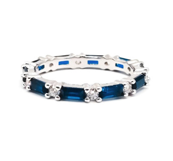 Anillo piedra azul