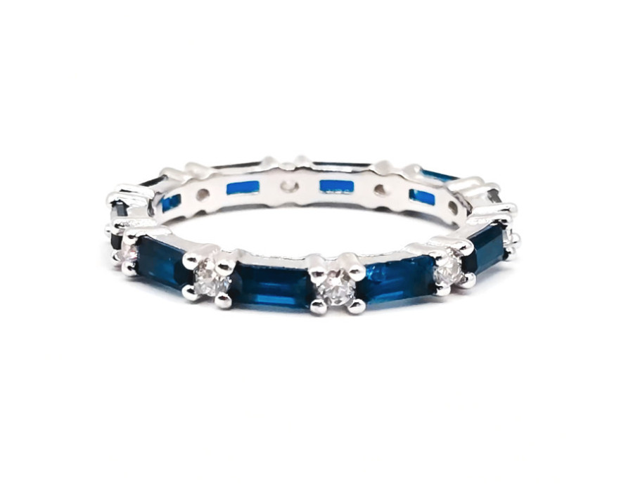 Anillo piedra azul