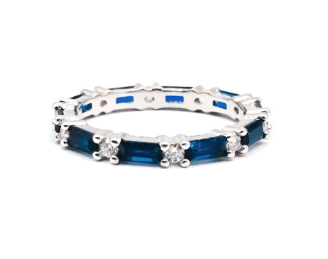 Anillo piedra azul