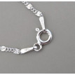 Cadena de plata Eslabón Lapidada Cadena de plata Eslabón Lapidada