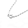cadena de plata forzada Bolas 45 cm