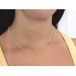 Cadena plata Corazones 45 cm.