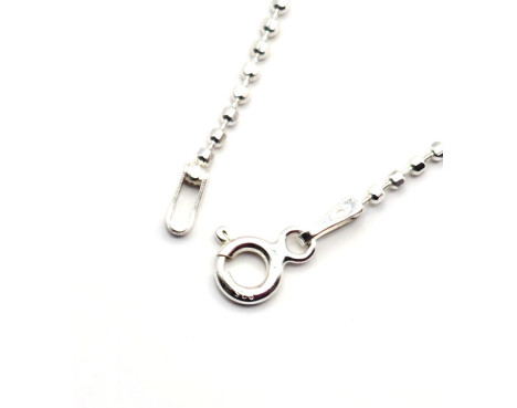 Cadena de plata Bolas 45cm