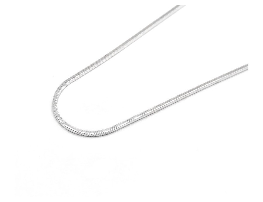 Cadena plata Cola de Topo 45 cm