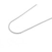 Cadena plata Cola de Topo 45 cm
