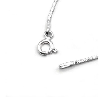 Cadena plata Cola de Topo 45 cm