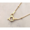 Cadena de plata baño oro Bolas 45 cm