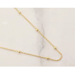 Cadena de plata baño oro Bolas 45 cm Cadena de plata baño oro Bolas 45 cm