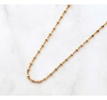 Cadena baño oro bolas
