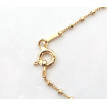 Cadena de plata baño oro Bolas 45 cm