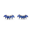 Pendientes trepadores plata Azul Pendientes trepadores plata Azul
