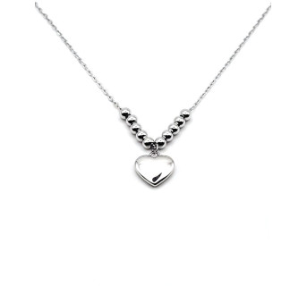 Gargantilla plata Corazón